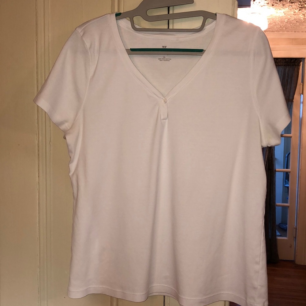 Talbots White T-Shirt XL